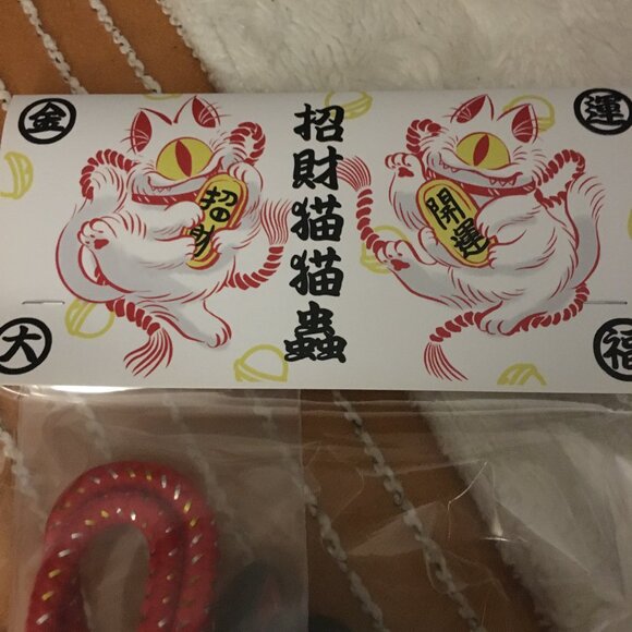 UNBOX Industries ABAO MANEKI-NEKO KIITI Black Lucky Insect Cat Sofubi - Picture 4 of 6